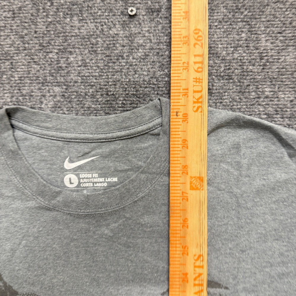 VTG Nike Gametime T-shirt Men's L Grey Y2K Basketball T - Picture 4 of 6